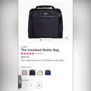 Jujube insulted bottle bag